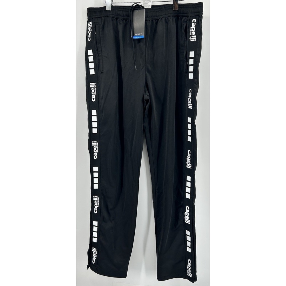 Capelli Sport CS-Dry Signature Track Pants Black Men's Size‎ Large NWT